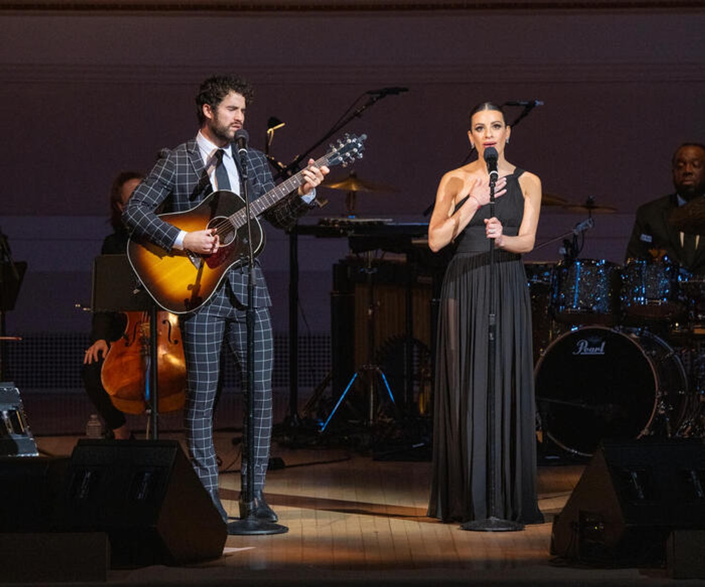 Photos: Lea Michele Makes Carnegie Hall Debut With Special Guests Jonathan Groff and Darren Criss  Image
