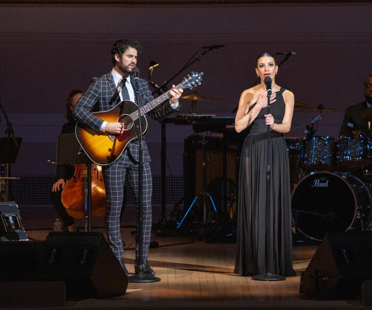 Darren Criss, Lea Michele at 