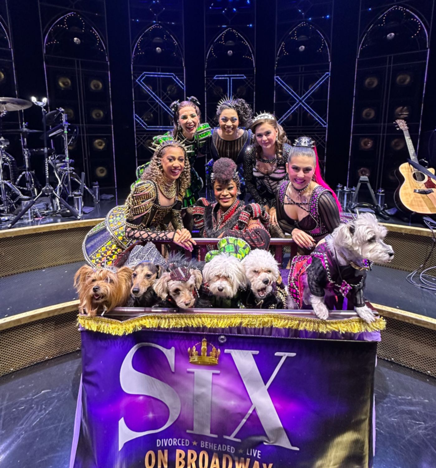 Photos: Dogs Dressed as the SIX Queens Meet the SIX Queens of Broadway  Image