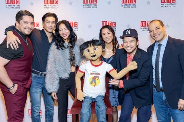 John Hoche, Ben Levin, Maureen Schneider, “Little Man” puppet, Samantha Quan, Jon Photo