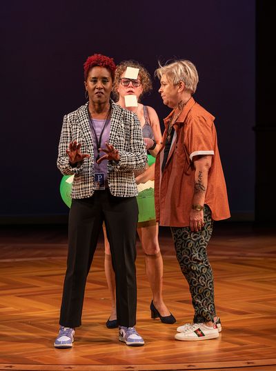 Celeste M. Cooper and Caroline Neff with Meighan Gerachis  Photo