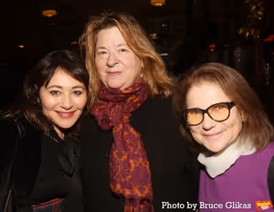 Frances Ruffelle, Playwright Theresa Rebeck and Tovah Feldshuh Photo