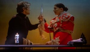 Aigul Akhmetshina, Willem Dafoe, Marina Abramović Photo