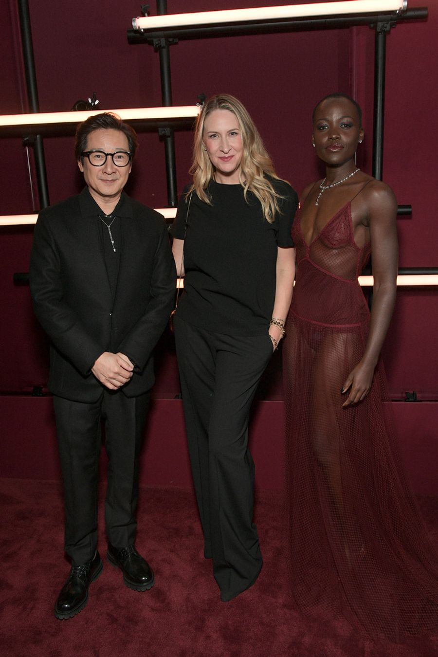 Photos: Lupita Nyong'o, Ke Huy Quan, Heidi Klum, & More Arrive in Audi's Fully Electric Fleet to the LACMA Art+Film Gala Image