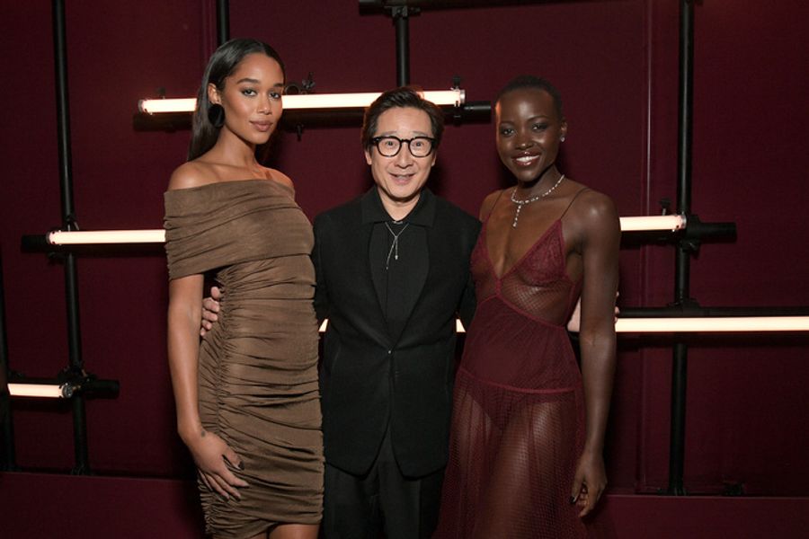 Photos: Lupita Nyong'o, Ke Huy Quan, Heidi Klum, & More Arrive in Audi's Fully Electric Fleet to the LACMA Art+Film Gala Image
