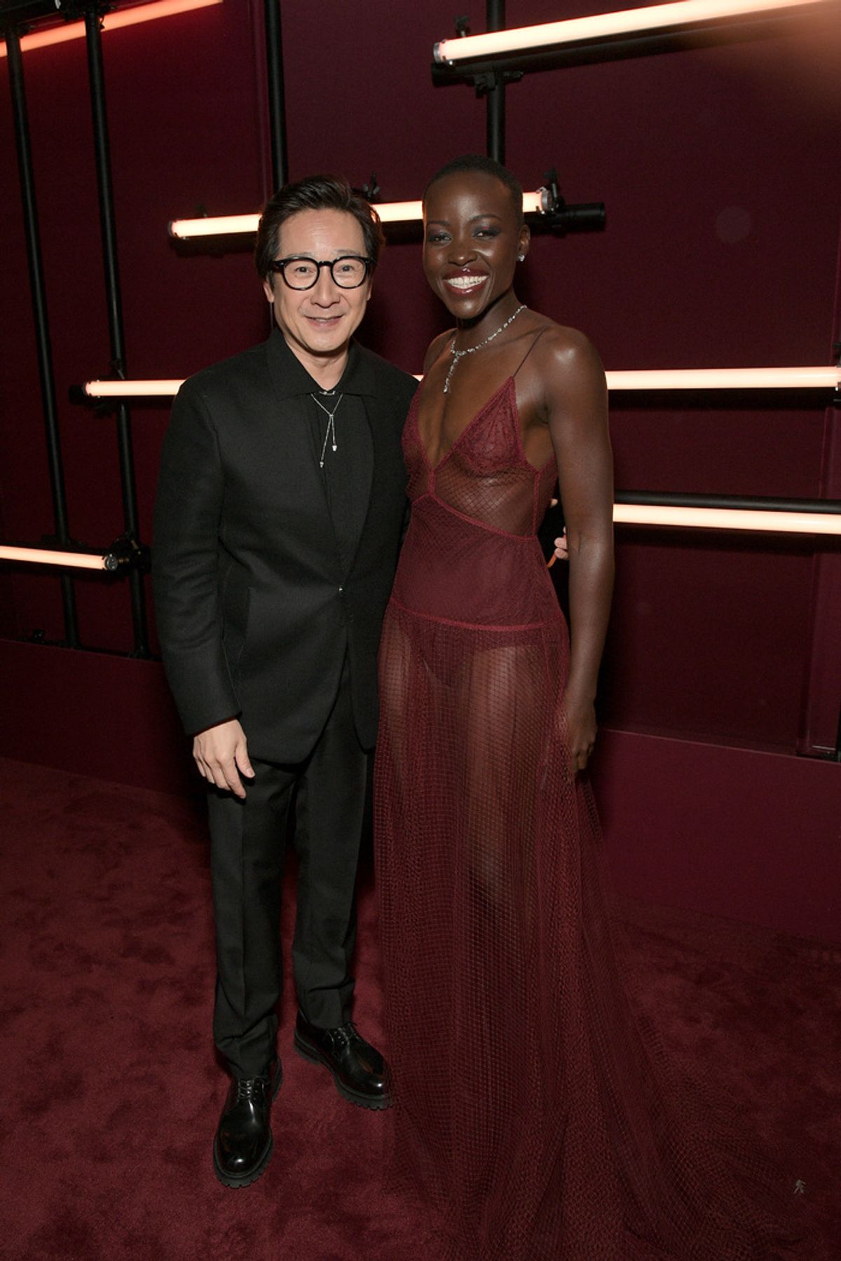 Ke Huy Quan and Lupita Nyong'o at 