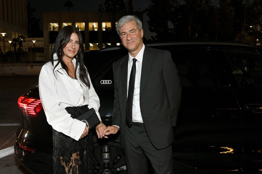 Photos: Lupita Nyong'o, Ke Huy Quan, Heidi Klum, & More Arrive in Audi's Fully Electric Fleet to the LACMA Art+Film Gala Image