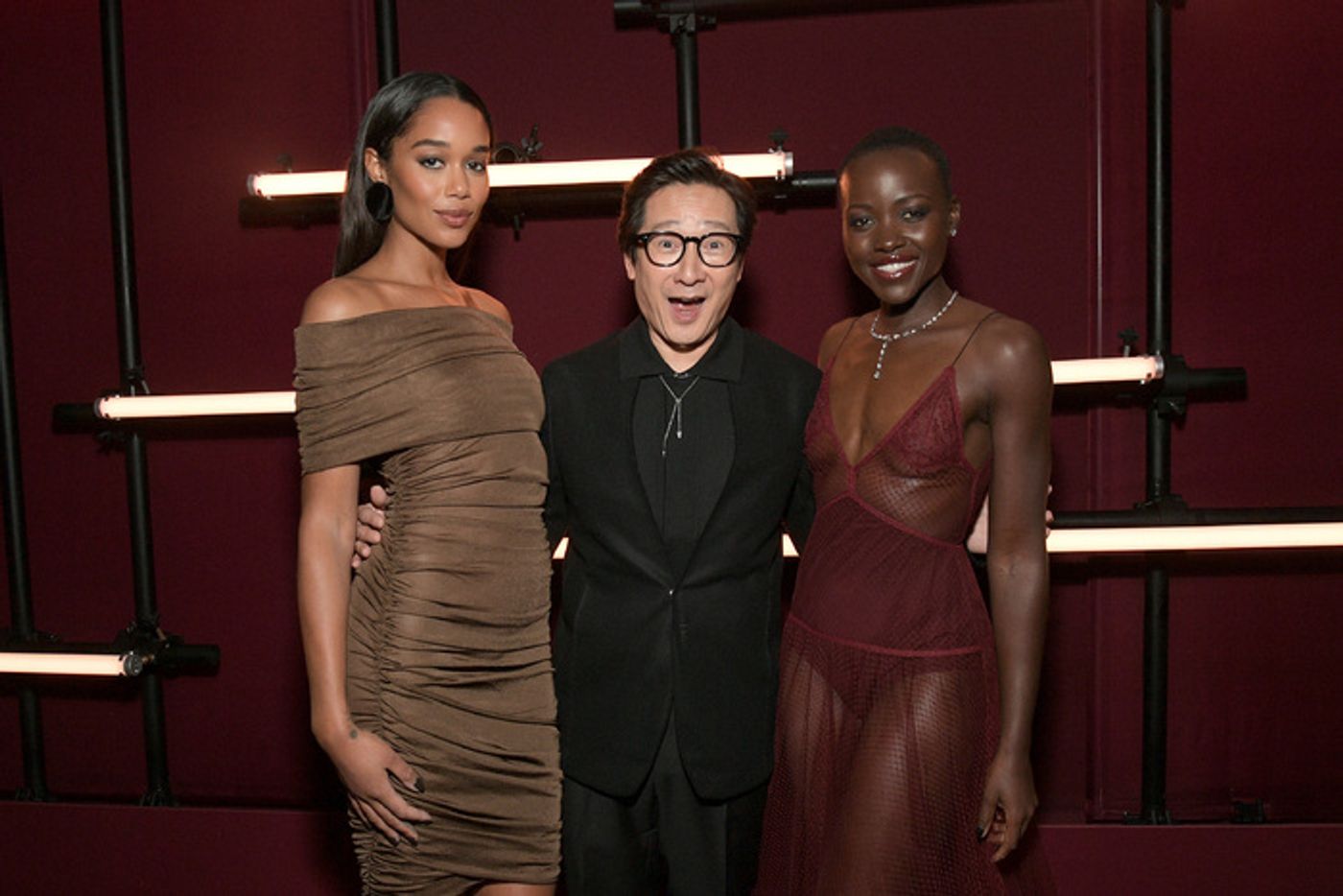 Photos: Lupita Nyong'o, Ke Huy Quan, Heidi Klum, & More Arrive in Audi's Fully Electric Fleet to the LACMA Art+Film Gala  Image