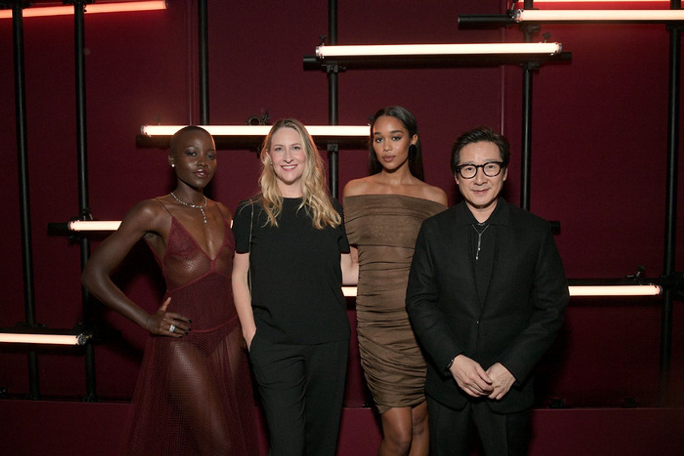 Photos: Lupita Nyong'o, Ke Huy Quan, Heidi Klum, & More Arrive in Audi's Fully Electric Fleet to the LACMA Art+Film Gala  Image