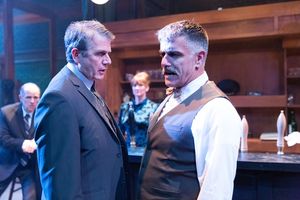 Jim O'Brien (Albert Pierrepoint), Steve Kidd (Harry); Background L to R: Steve Liebha Photo