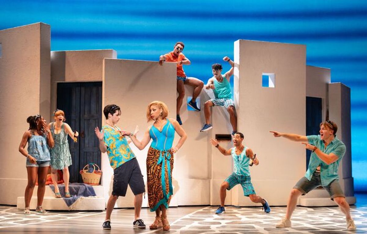 Patrick Park (Pepper), Jalynn Steele (Tanya), and the Company at 