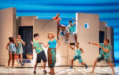 Patrick Park (Pepper), Jalynn Steele (Tanya), and the Company Photo