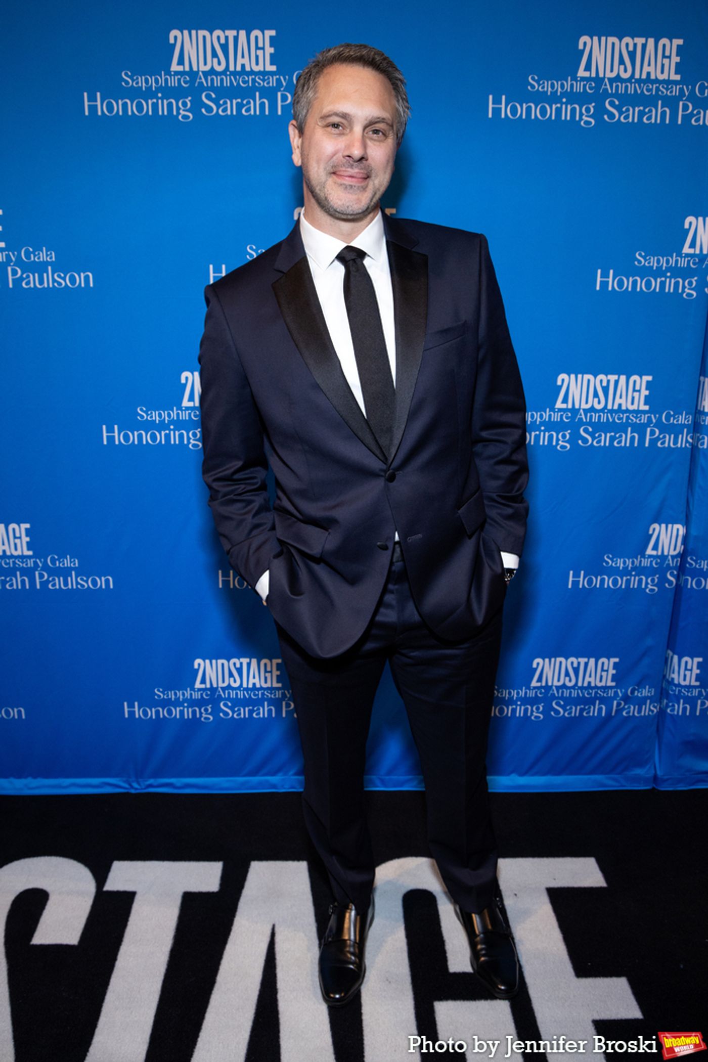 Photos: Stars Walk the Red Carpet for Second Stage's Sapphire Anniversary Gala Honoring Sarah Paulson  Image