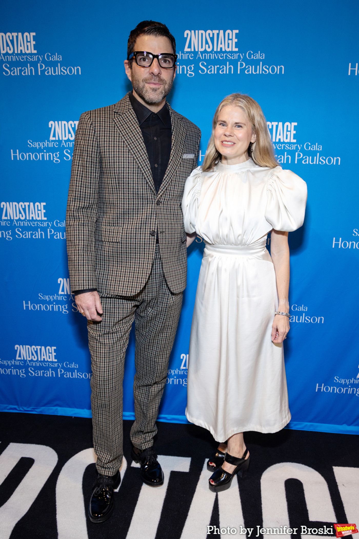 Photos: Stars Walk the Red Carpet for Second Stage's Sapphire Anniversary Gala Honoring Sarah Paulson  Image