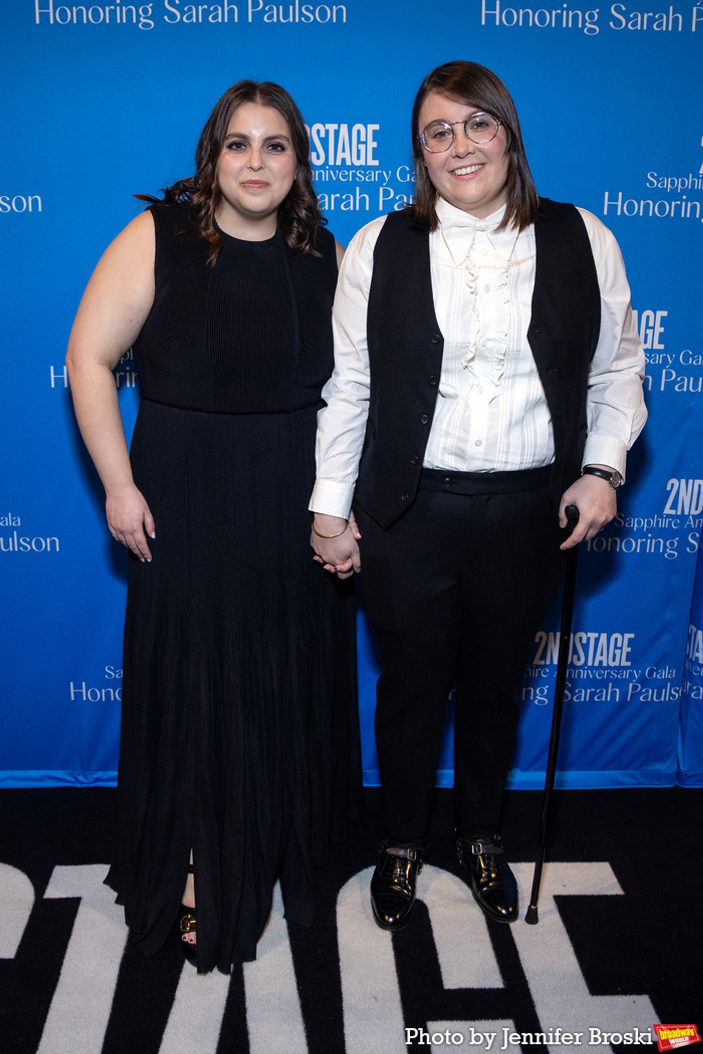 Photos: Stars Walk the Red Carpet for Second Stage's Sapphire Anniversary Gala Honoring Sarah Paulson  Image