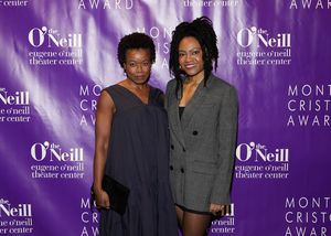 NEW YORK, NEW YORK - NOVEMBER 06: Quincy Tyler Bernstine and Gabby Beans attend the Eugene O'Neill Theatre Center Hosts The 22nd Monte Cristo Award Honoring Lynn Nottage at Capitale on November 06, 2023 in New York City. (Photo by Ilya S. Savenok/Getty Images for Eugene O'Neill Theater) @ BroadwayWorld NEW YORK, NEW YORK - NOVEMBER 06: Quincy Tyler Bernstine and Gabby Beans attend the E Photo