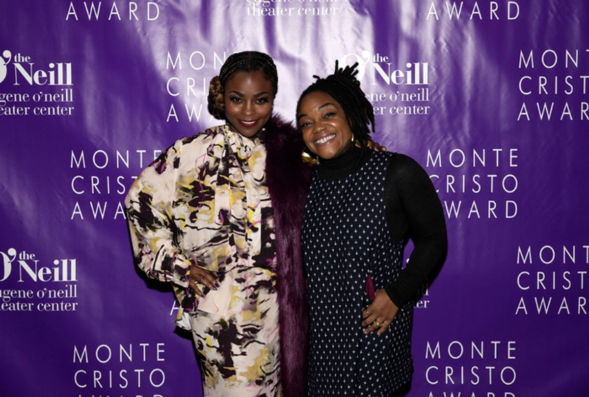 NEW YORK, NEW YORK - NOVEMBER 06: Stacey Sargent and  Kenita Miller attend the Eugene O'Neill Theatre Center Hosts The 22nd Monte Cristo Award Honoring Lynn Nottage at Capitale on November 06, 2023 in New York City. (Photo by Ilya S. Savenok/Getty Images for Eugene O'Neill Theater) at 