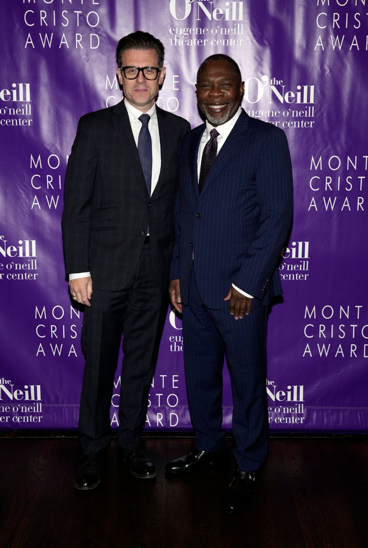 NEW YORK, NEW YORK - NOVEMBER 06: Sean Meehan and Michael Potts attend the Eugene O'Neill Theatre Center Hosts The 22nd Monte Cristo Award Honoring Lynn Nottage at Capitale on November 06, 2023 in New York City. (Photo by Ilya S. Savenok/Getty Images for Eugene O'Neill Theater) at 