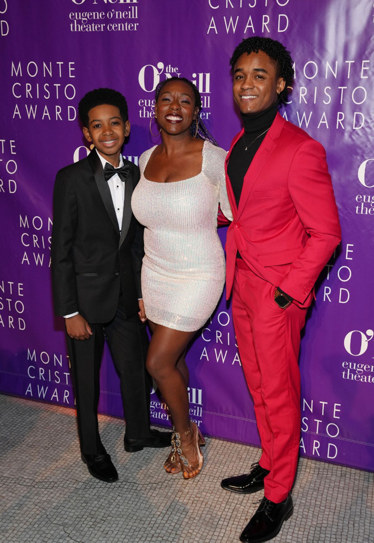 NEW YORK, NEW YORK - NOVEMBER 06: (L-R) Max Chambers, Bre Jackson and Ilario Grant attend the Eugene O'Neill Theatre Center Hosts The 22nd Monte Cristo Award Honoring Lynn Nottage at Capitale on November 06, 2023 in New York City. (Photo by Ilya S. Savenok/Getty Images for Eugene O'Neill Theater) at 