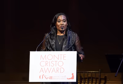 NEW YORK, NEW YORK - NOVEMBER 06: Tiffani Gavin speaks onstage while Eugene O'Neill T Photo
