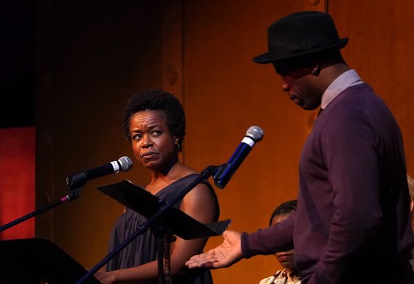 NEW YORK, NEW YORK - NOVEMBER 06: Quincy Tyler Bernstine and Jason Bowen perform onst Photo