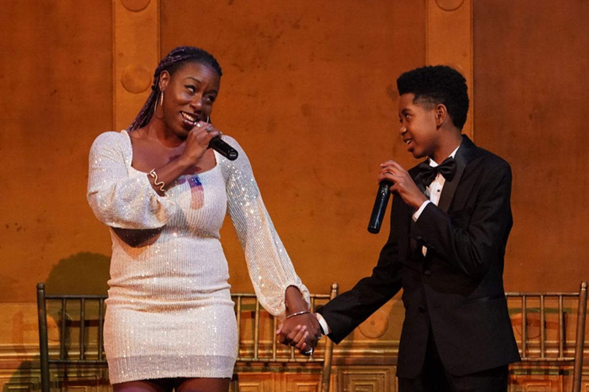 NEW YORK, NEW YORK - NOVEMBER 06: (L-R) Bre Jackson and Max Chambers perform onstage while Eugene O'Neill Theatre Center Hosts The 22nd Monte Cristo Award Honoring Lynn Nottage at Capitale on November 06, 2023 in New York City. (Photo by Bennett Raglin/Getty Images for Eugene O'Neill Theater   ) at 