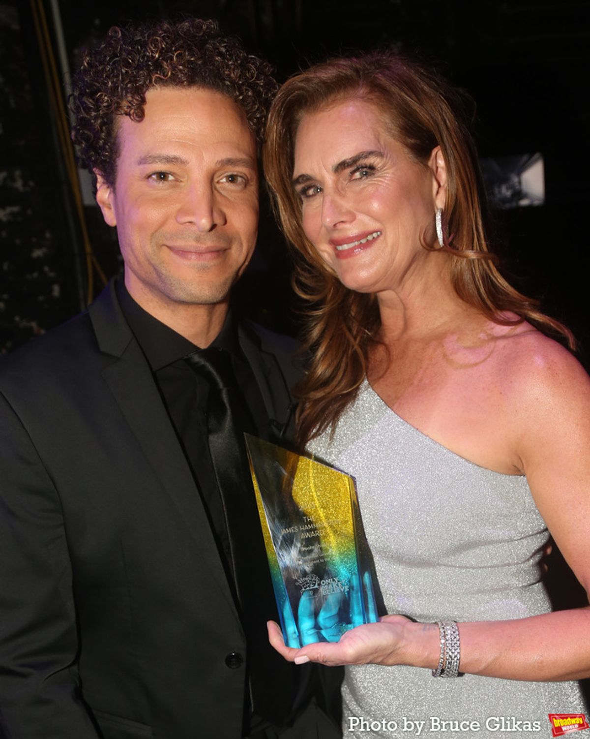 Justin Guarini and Brooke Shields  at 
