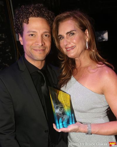 Justin Guarini and Brooke Shields  Photo
