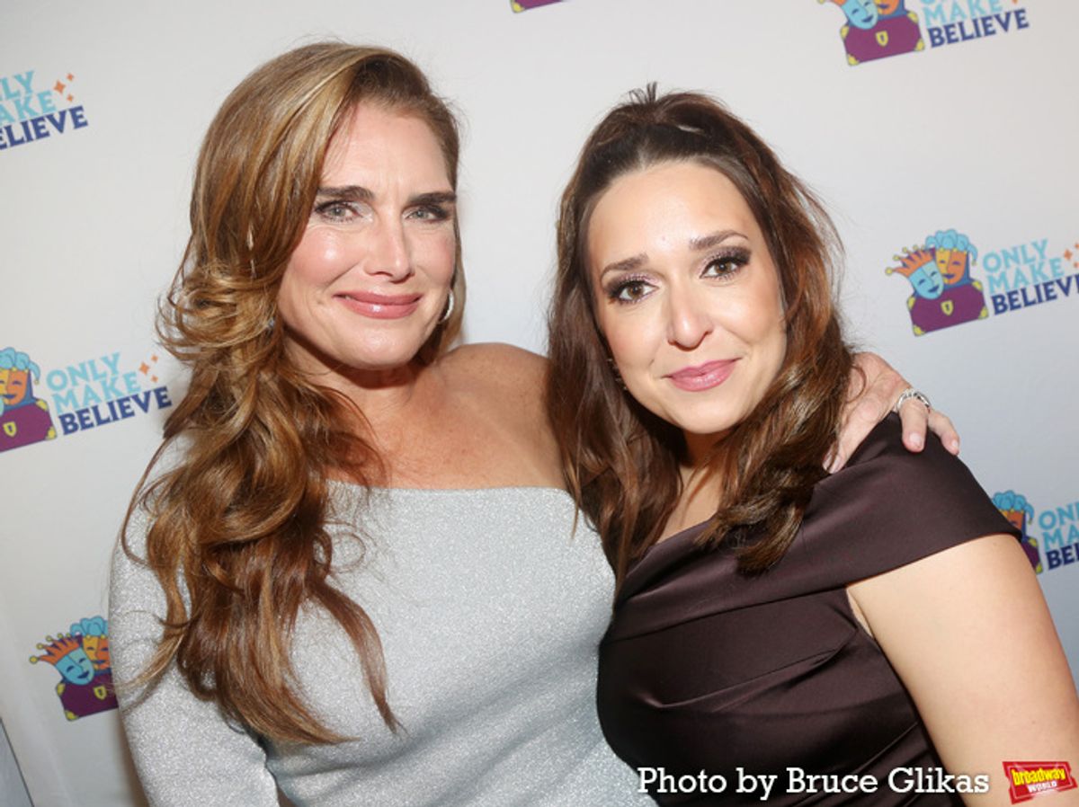 Brooke Shields and Jessica Vosk at 