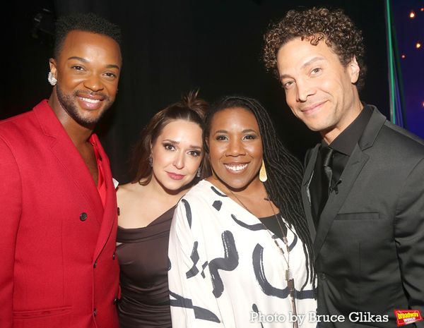J. Harrison Ghee, Jessica Vosk, Melinda Doolittle and Justin Guarini Photo