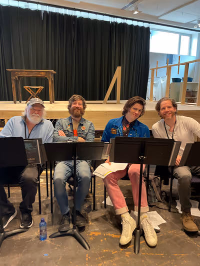 Wayne Duvall, John Gallagher, Jr., Adrian Blake Enscoe and Stark Sands   Photo