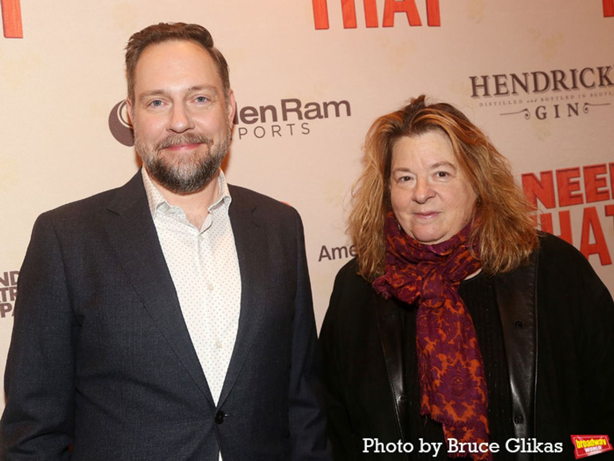 Director Moritz von Stuelpnagel and Playwright Theresa Rebeck at 