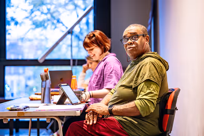 Clive Rowe and Clare Packham Photo