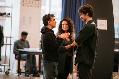 Carlos L. Encinias, Melina Kalomas, Liam Pearce Photo