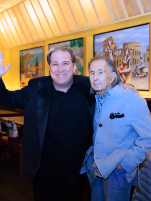 Mark Kostabi, Shelly Fireman Photo