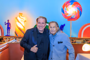 Mark Kostabi, Shelly Fireman Photo