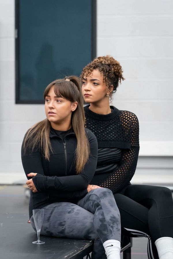 Rebecca Wickes (Ensemble) and Tanisha-Mae Brown (Ensemble and Cover Mistress)  Photo