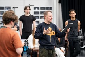  Toby Seddon (Ensemble), Nikolai Foster (Director) and Samuel Routley  Photo