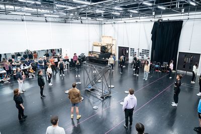 The cast and production team of Evita - Photography by Marc Brenner Photo
