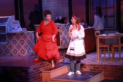 Barbara Bonilla (Marilyn) and Melissa Ann Hubicsak (Beatriz). Photo