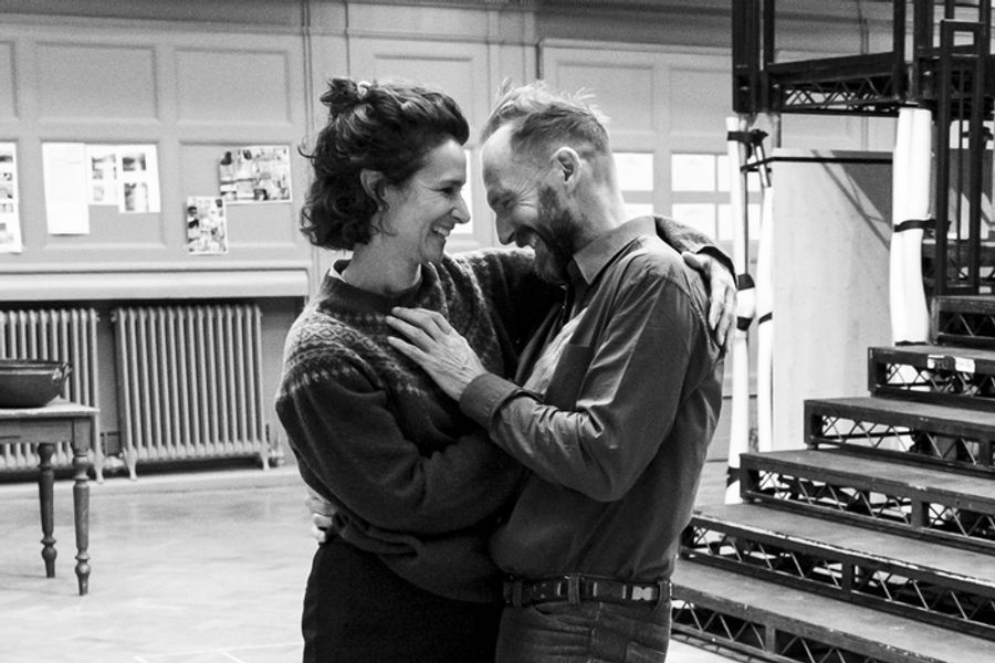 Photos: First Look at Rehearsals for MACBETH, Starring Ralph Fiennes and Indira Varma Image