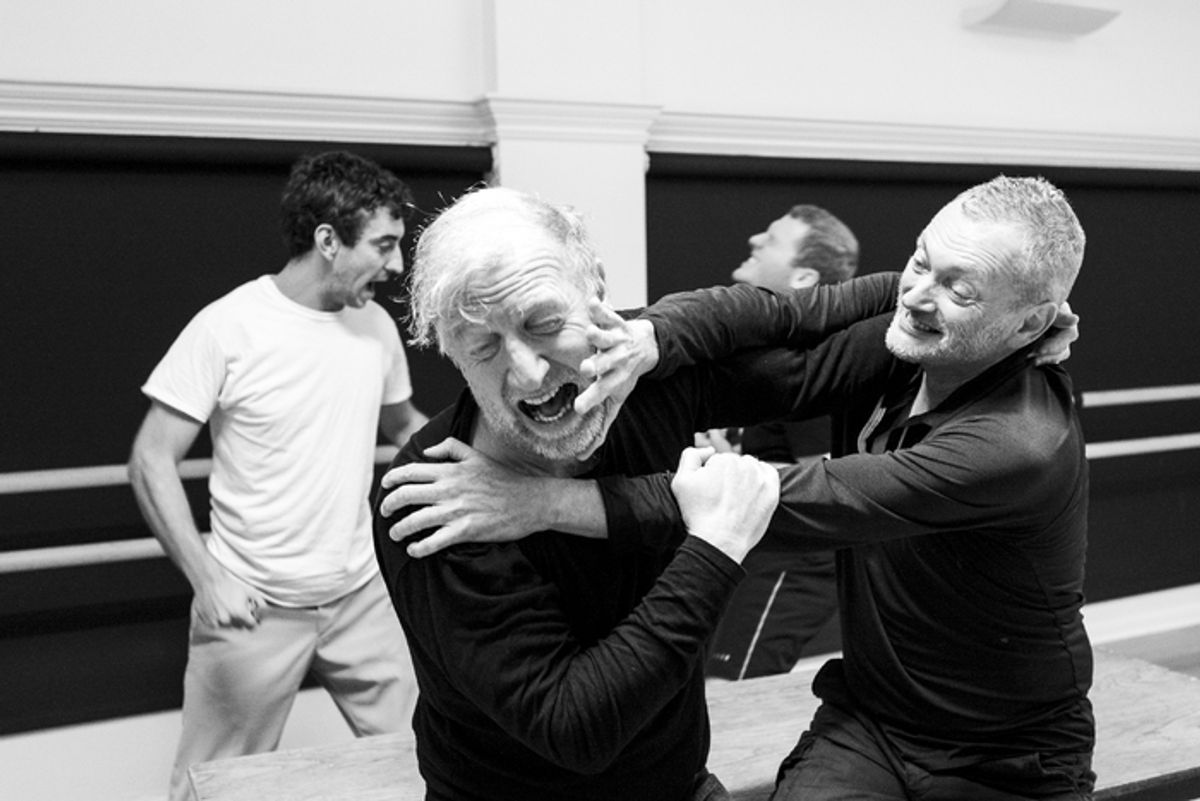 Jake Needs, Steffan Rhodri, Michael Hodgson at 