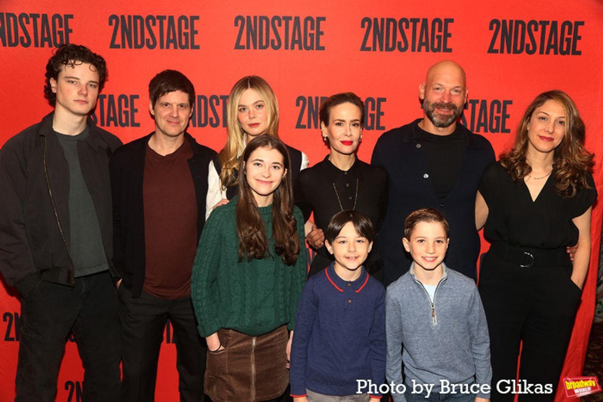 Graham Campbell, Michael Esper, Alyssa Emily Marvin, Elle Fanning, Sarah Paulson, Everett Sobers, Lincoln Cohen, Corey Stoll and Natalie Gold at 