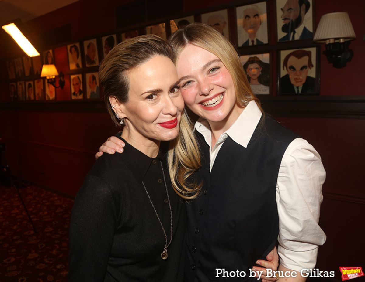 Sarah Paulson and Elle Fanning at 