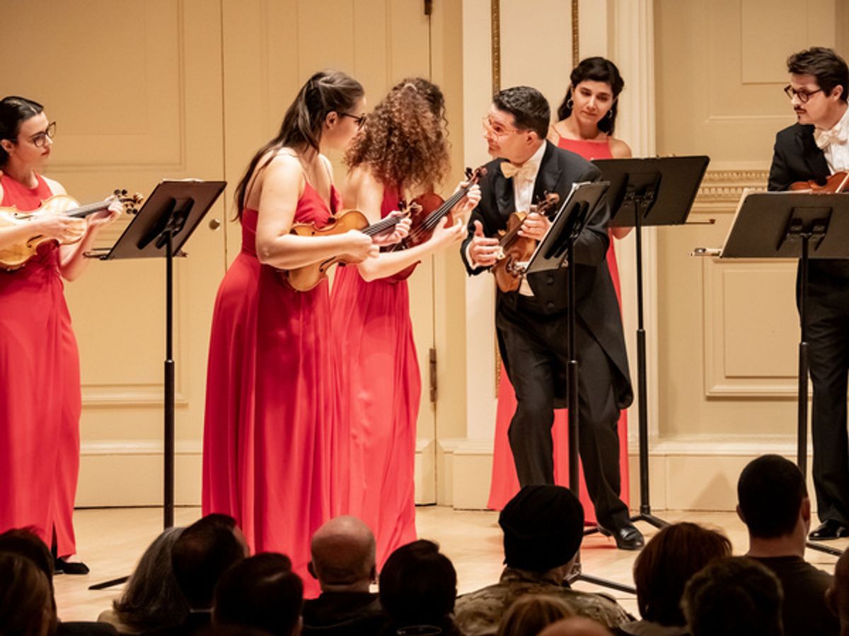 L''Appassionata performs BOCCHERINI La musica notturna delle strade di Madrid at Carnegie Hall at Italian Night at 