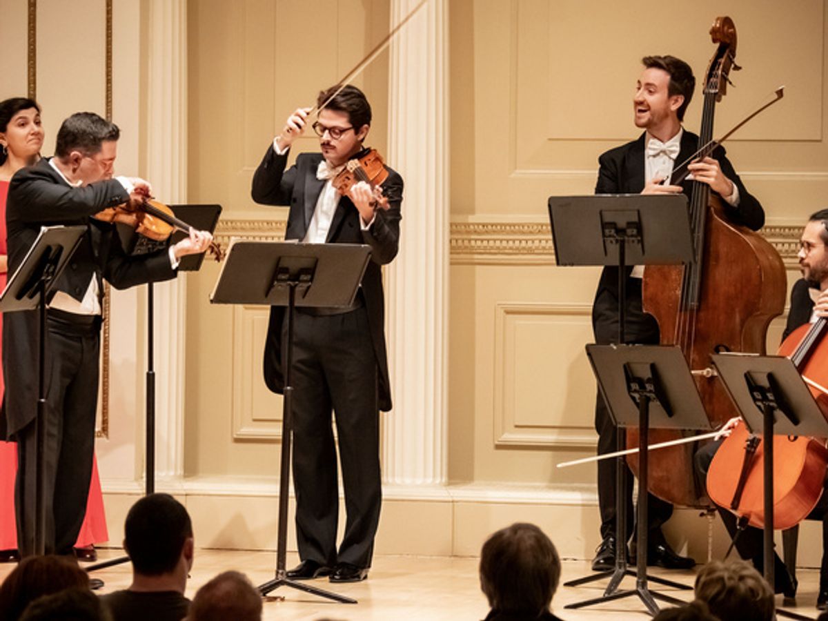 L''Appassionata performs BOCCHERINI La musica notturna delle strade di Madrid at Carnegie Hall at Italian Night at 