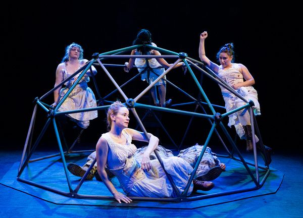 Clockwise from front: Marguerite French, Kathleen Leary, Carene Rose Mekertichyan, an Photo