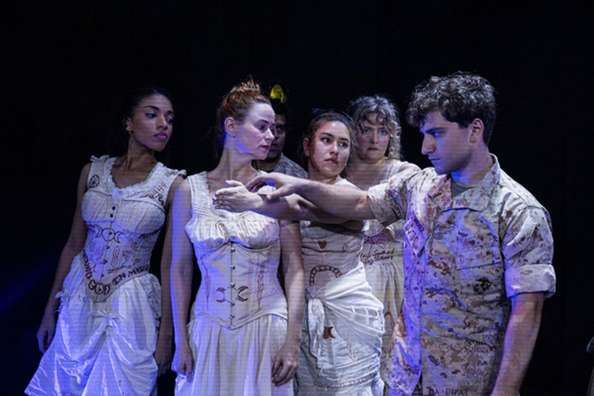 Carene Rose Mekertichyan, Marguerite French, Juli n Juaqu n, Hannah Trujillo, Kathleen Leary and Zack Rocklin-Waltch  Photo by Meredith Adelaide at 