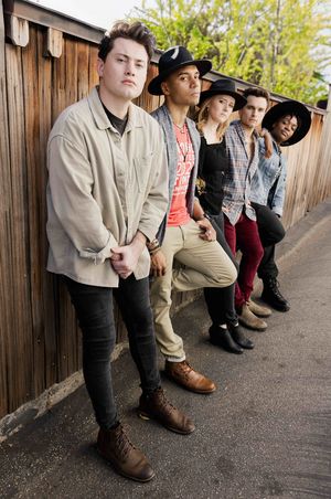 LJ Benet, Glenn Stanton, Valerie Larsen, Sam Linkowski and Kasper @ BroadwayWorld LJ Benet, Glenn Stanton, Valerie Larsen, Sam Linkowski and Kasper Photo