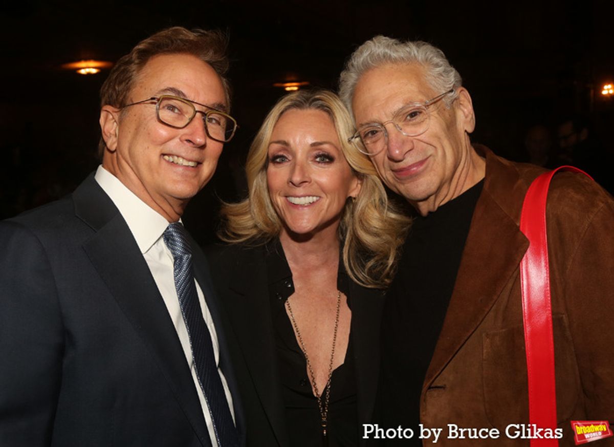 Rob Fisher, Jane Krakowski and Harvey Fierstein at 